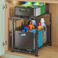 📢📢50% OFF !!⏰🎉 2026 Sale — Over 31,600 Sold!🗄️ Carbon Steel Double-Tier Pull Out Cabinet Organizer ✨