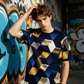 📢📢JETZT 50 % RABATT!! ⏰Herren-T-Shirt mit geometrischem 3D-Print
