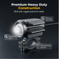 Universal Motorcycle LED Spotlight Dual Color Auxiliary Driving Light