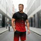 👕🩳 Nur noch heute 50% Rabatt! ✨ Herren Gradient T-Shirt & Shorts Set | Stylisches Sport & Freizeit Outfit, bequem & atmungsaktiv für jeden Tag
