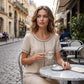 Damen Lässiges Boho-Stil Ausgeschnittenes Oberteil