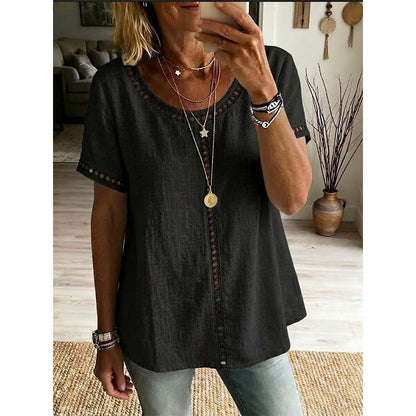 Damen Lässiges Boho-Stil Ausgeschnittenes Oberteil