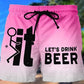 Herren 3D Grafik-Print Casual Shorts