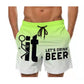 Herren 3D Grafik-Print Casual Shorts