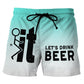 Herren 3D Grafik-Print Casual Shorts
