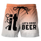 Herren 3D Grafik-Print Casual Shorts