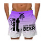 Herren 3D Grafik-Print Casual Shorts