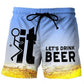 Herren 3D Grafik-Print Casual Shorts
