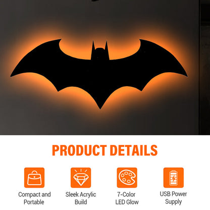 📢📢50% OFF !! ⏰7‑Color Bat Night Light