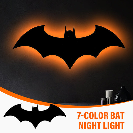 📢📢50% OFF !! ⏰7‑Color Bat Night Light