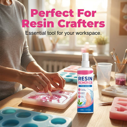 📢📢50% OFF !!⏰ Gentle Resin Remover for Hands – Instantly dissolves sticky epoxy & UV resin. Safe for sensitive skin, no irritation. A must for crafters! 🎨💎
