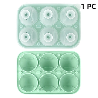 ⚾️ Perfect Stitch Detail! Flexible Baseball Ice Mold – Easy-Release Sphere for Whiskey & Cocktails ✨