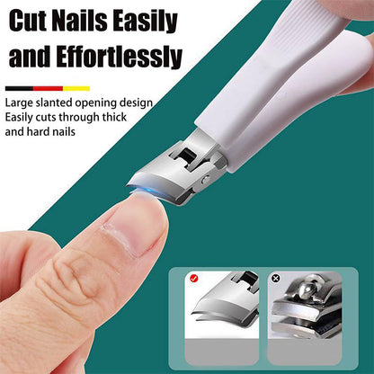 📢📢50% OFF ！！Wide Jaw Opening Anti-Splash Slanted Nail Clipper