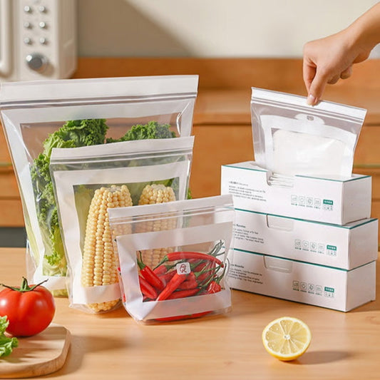 📢📢50% OFF & In Stock⏰Transparent Food-Grade Reinforced Double-Seal Bags