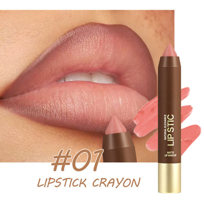 📢📢50% OFF & In Stock⏰Long-Lasting Matte Lip Crayon for Women | 2-in-1 Liner & Lipstick | Hydrating & Non-Drying | Precision Triangular Tip | 6 Colors ✨