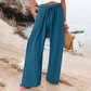 Summer Bestseller🔥👖 Elastic Drawstring Wide-Leg Pants with Pockets – Breezy & Comfortable for Everyday Wear