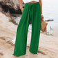 Summer Bestseller🔥👖 Elastic Drawstring Wide-Leg Pants with Pockets – Breezy & Comfortable for Everyday Wear