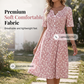 📢📢50% OFF !! ⏰ Women's Casual V-Neck Print Dress with Pockets – Floral Design & Functional Side Pockets 🌸