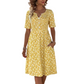📢📢50% OFF !! ⏰ Women's Casual V-Neck Print Dress with Pockets – Floral Design & Functional Side Pockets 🌸