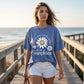 📢📢50% OFF !! ⏰ Daisy Print Washed Tee – Breathable Blend & Effortless Fit ☁️