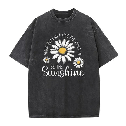 📢📢50% OFF !! ⏰ Daisy Print Washed Tee – Breathable Blend & Effortless Fit ☁️