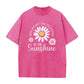 📢📢50% OFF !! ⏰ Daisy Print Washed Tee – Breathable Blend & Effortless Fit ☁️