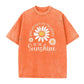 📢📢50% OFF !! ⏰ Daisy Print Washed Tee – Breathable Blend & Effortless Fit ☁️
