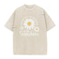📢📢50% OFF !! ⏰ Daisy Print Washed Tee – Breathable Blend & Effortless Fit ☁️