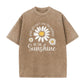 📢📢50% OFF !! ⏰ Daisy Print Washed Tee – Breathable Blend & Effortless Fit ☁️