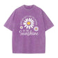 📢📢50% OFF !! ⏰ Daisy Print Washed Tee – Breathable Blend & Effortless Fit ☁️