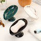 📢📢50% OFF !!⏰ 2026 Sale — Over 22600 Sold!🧼Ceramic Leaf Soap Dish – Self-Draining 🍃