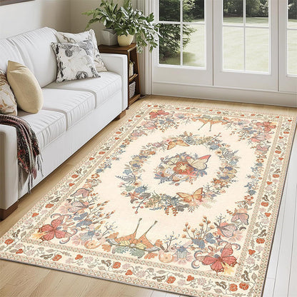 📢📢50% OFF !! ⏰Easy-Care Floral Area Rug