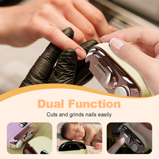 📢📢50% OFF !! ⏰🎉 2026 Sale — Over 29,000 Sold! 💅 2-in-1 Electric Nail Clipper｜Safe Trimming & Polishing for Baby, Kids & Seniors ✨