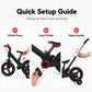 📢📢50% OFF !! ⏰2-in-1 Convertible Kids' Tricycle and Balance Bike with Parent Push Handle