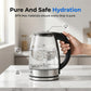 📢📢50% OFF !! ⏰Glass Electric Kettle with LED Light
