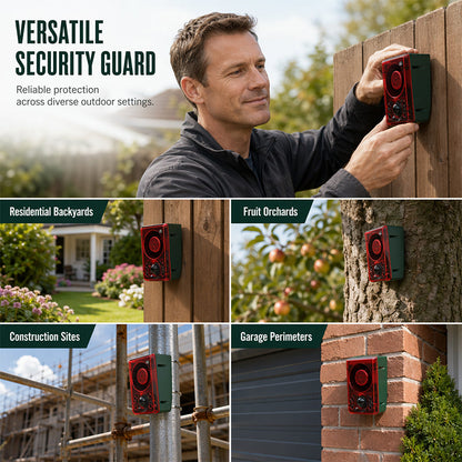 📢📢50% OFF !!⏰Solar Powered Security Light with Motion Alarm – 2-in-1 Outdoor Floodlight & Deterrent Siren, Waterproof for Garden, Driveway & Dark Corners 🔒💡