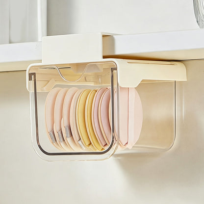 📢📢50% OFF !! ⏰Under Shelf Pull-Out Drawer Organizer – Space-Saving Design, Clear Front Panel & Drill-Free Installation 📦