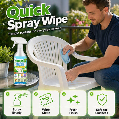 📢📢50% OFF !! ⏰ 🧴 Multi-Surface Patio Cleaner Spray – Lift Grime from Wood, Metal, Plastic & Stone – Quick Spray & Wipe ✨