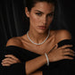 Elegant Silver-Tone Braided Wheat Chain Necklace