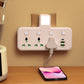 📢📢50% OFF !! ⏰ 🔌 Connecting Socket with Type-C Charging Plug – 2 USB Ports, Night Light Option & Worldwide Plug Compatibility ✨