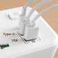 📢📢50% OFF !! ⏰ 🔌 Connecting Socket with Type-C Charging Plug – 2 USB Ports, Night Light Option & Worldwide Plug Compatibility ✨