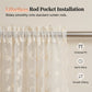 📢📢50% OFF !! ⏰🌸Embroidered Floral Tie-Up Sheer Curtain