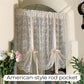 📢📢50% OFF !! ⏰🌸Embroidered Floral Tie-Up Sheer Curtain