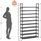 📢📢50% OFF !!⏰ 👟 10-Tier Vertical Shoe Rack Organizer – Space-Saving Design, Large Capacity & Bonus Side Hooks 🏠
