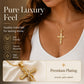 📢📢50% OFF & In Stock⏰Women's Sparkling Twisted Knot Cross Pendant Necklace – Elegant design, brilliant shine & lightweight – Perfect for daily wear & special occasions 💖