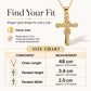 📢📢50% OFF & In Stock⏰Women's Sparkling Twisted Knot Cross Pendant Necklace – Elegant design, brilliant shine & lightweight – Perfect for daily wear & special occasions 💖