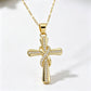 📢📢50% OFF & In Stock⏰Women's Sparkling Twisted Knot Cross Pendant Necklace – Elegant design, brilliant shine & lightweight – Perfect for daily wear & special occasions 💖