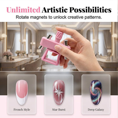 📢📢50% OFF !! ⏰Rotating Cat-Eye Nail Magnet Tool