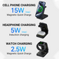 📢📢50% OFF !!⏰Foldable 3-in-1 15W Fast Wireless Charger