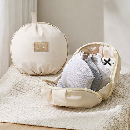 📢📢50% OFF !!⏰ 👙 Portable Underwear Storage Bag for Travel – Spherical Dome Design, Compartmentalized Interior & Durable Polyester ✨